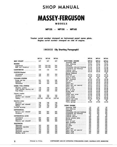 Manuale officina massey - manuale,